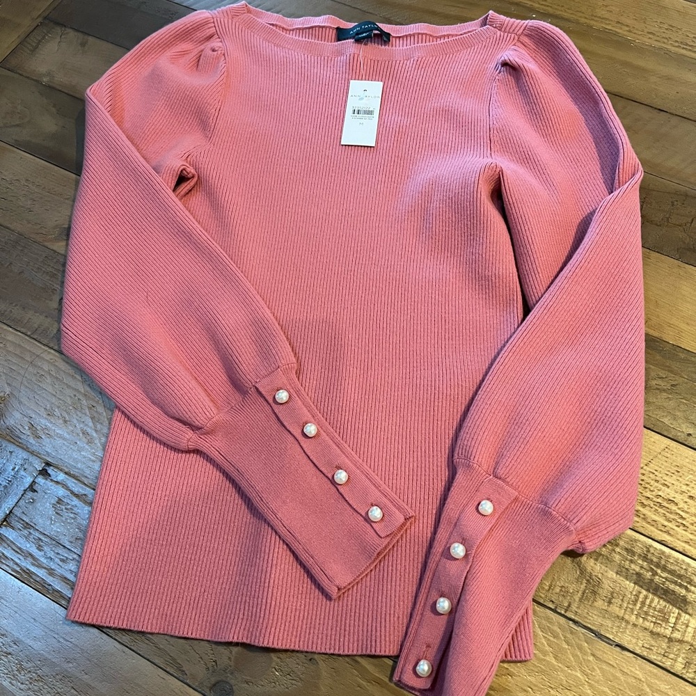 Beautiful Mauve/Pink Sweater by Ann Taylor